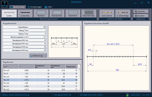 RasterCalc - Beispiel einer Linearen Rasterberechnung