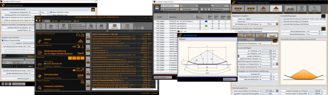 Calculator for Belt Conveyors