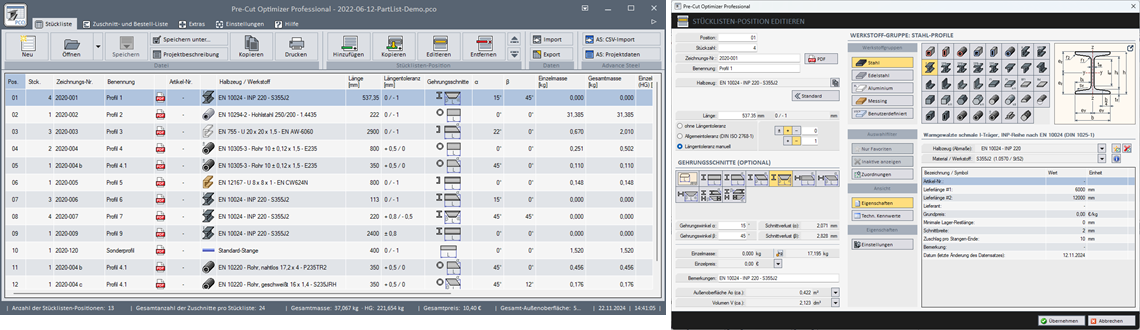 Pre-Cut Optimizer